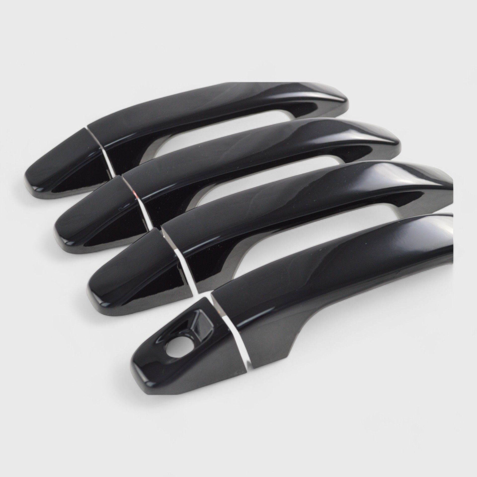 Glossy Black Chrome Delete Door Handle Covers for Cars - No Smart Key (Model DH6243BLK) | Perfect for DIY Car Customization & Exterior Styling