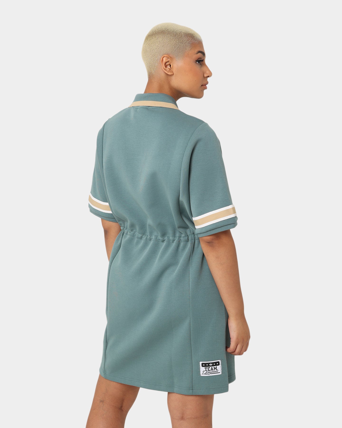 Adidas Women's Modern Collegiate Polo Dress - Stylish Green Tennis & Golf Outfit for Casual Wear & Sports Activities