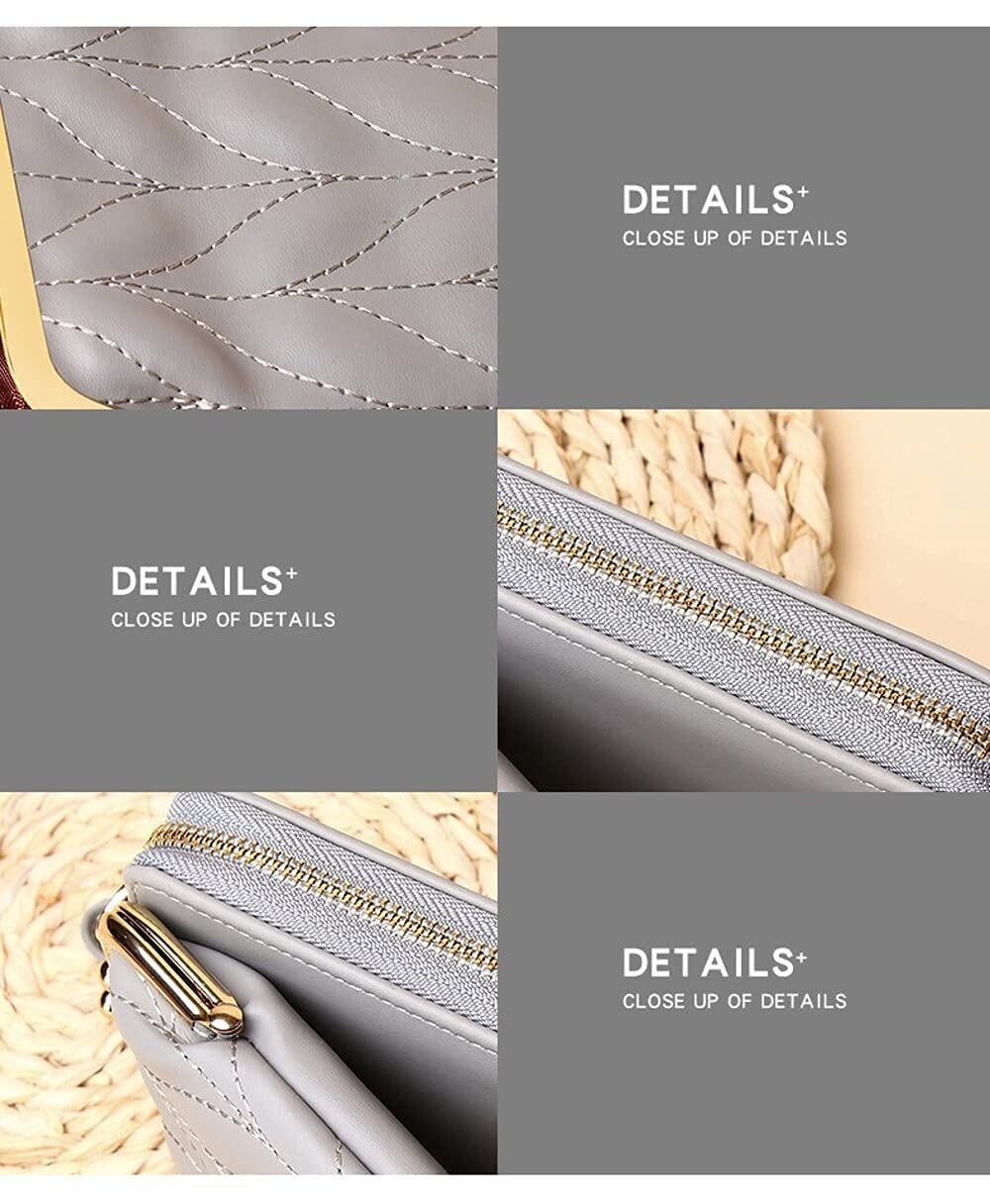 Hanbella Women's Crossbody Phone Bag - Small Shoulder Purse with 14 Credit Card Slots | RFID Blocking Wallet Organizer | Perfect for Travel, Shopping & Everyday Use