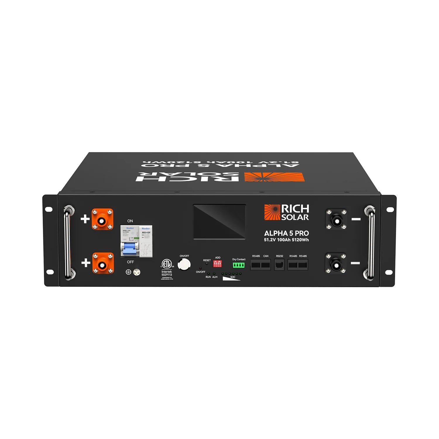Rich Solar ALPHA 5 PRO 51.2V 100Ah LiFePO4 Lithium Iron Phosphate Battery - High Performance Deep Cycle Battery for Solar Energy Storage, RV, Marine & Off-Grid Power Systems