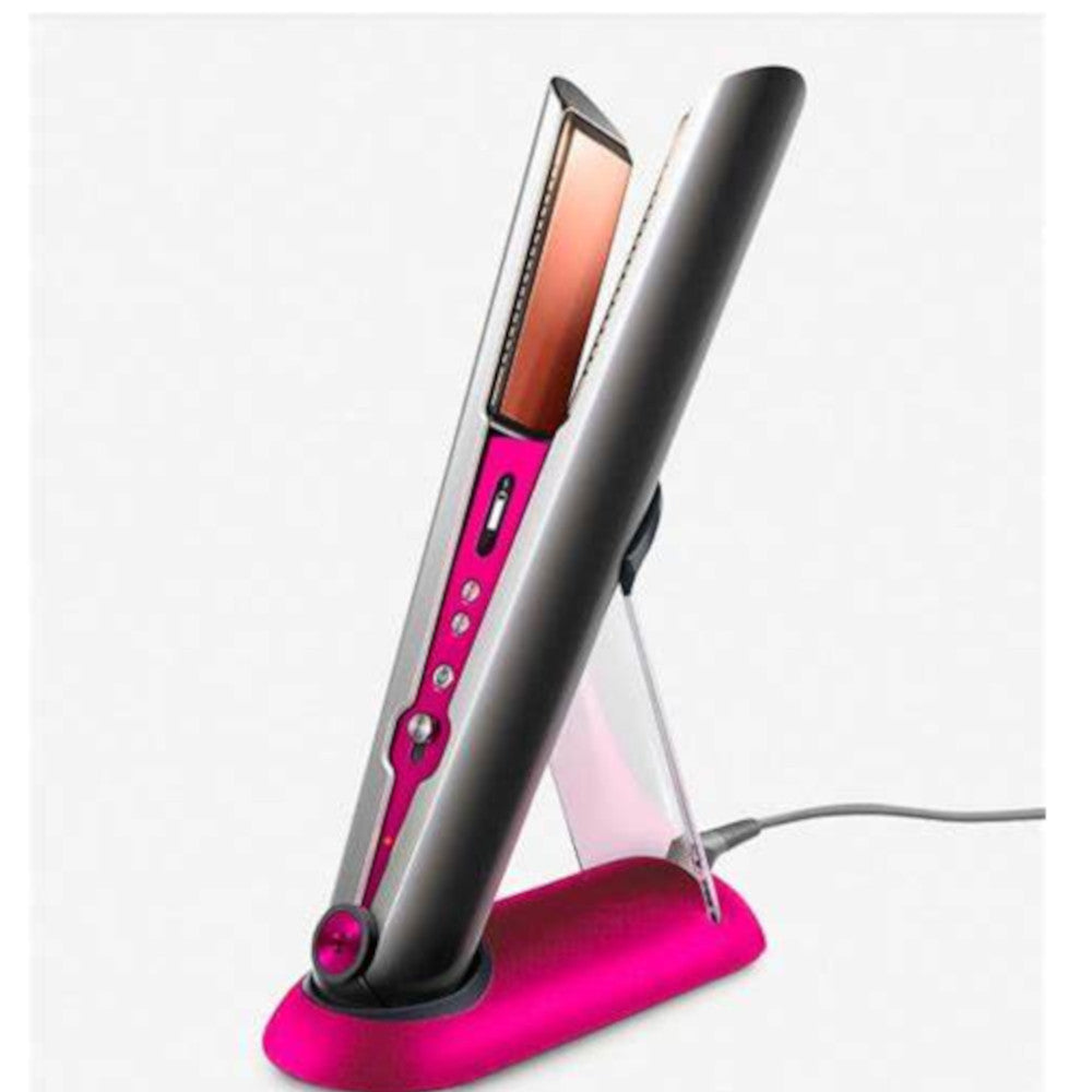 Dyson Corrale Hair Straightener - Refurbished (Excellent Condition) with 1 Year Warranty - Nickel & Fuchsia - Professional Salon Quality at Home - Perfect for Styling, Smoothing & Creating Sleek Looks