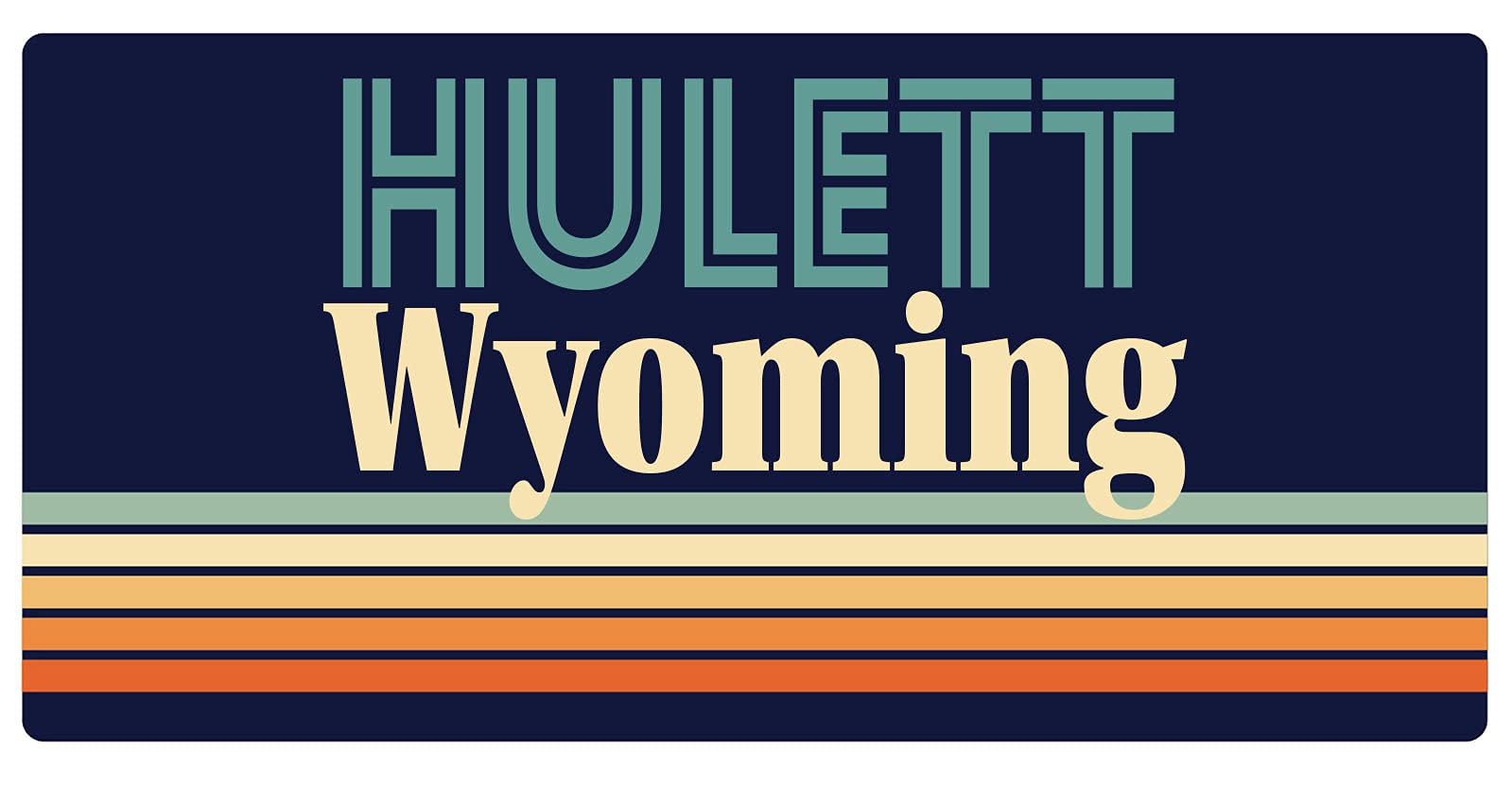 Vintage Hulett Wyoming 5 x 2.5-Inch Retro Fridge Magnet - Collectible Souvenir for Refrigerators, Lockers & Metal Surfaces