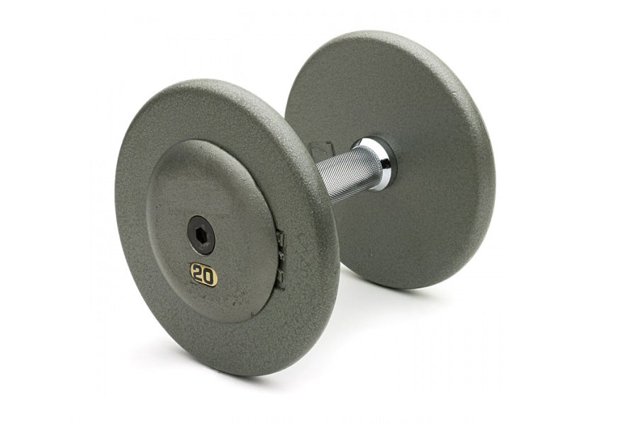 Ivanko Pro Style Cast Iron Plate Dumbbells - Premium Weight Lifting Equipment for Home Gym & Strength Training - Perfect for CrossFit, Bodybuilding & Fitness Workouts