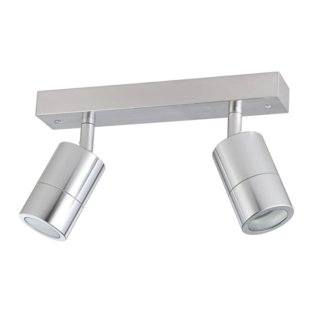 Eglo Fremantle 2-Light Adjustable Outdoor Ceiling Fixture in Titanium - Perfect for Porch, Patio, and Garage Lighting