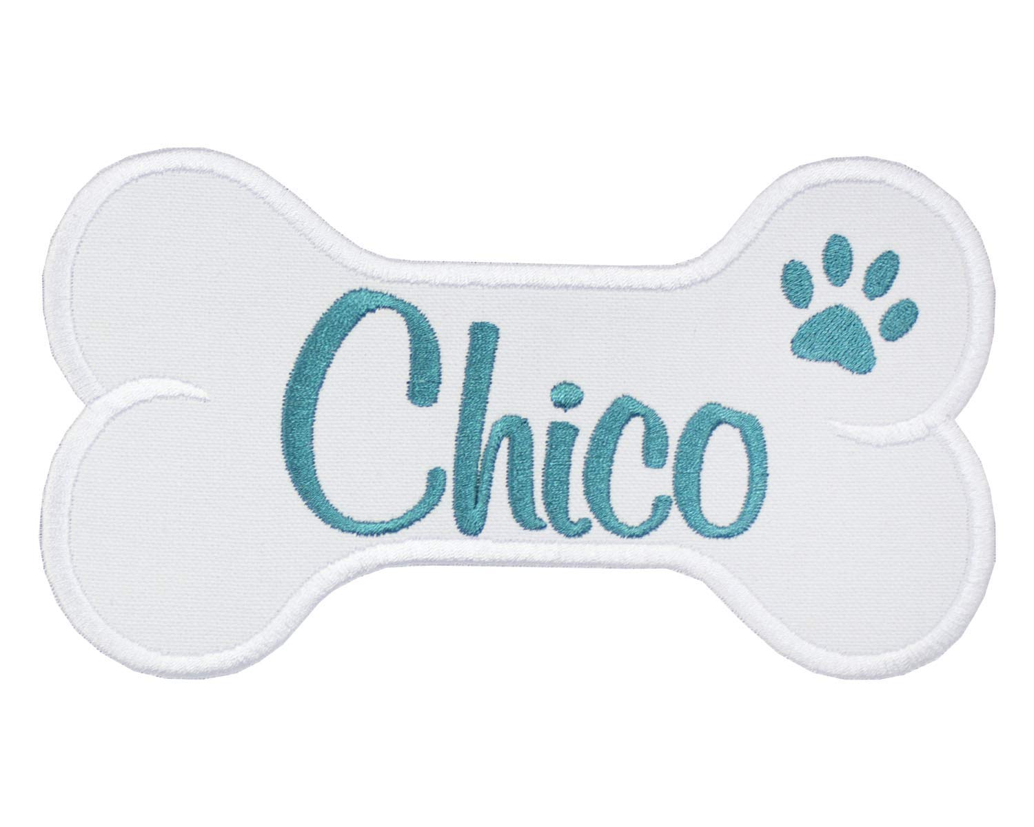 Custom Dog Bone Patch - Sew On or Iron On Personalized Pet Embroidered Patch for Jackets, Hats & Backpacks | Great for Pet Lovers & DIY Crafting