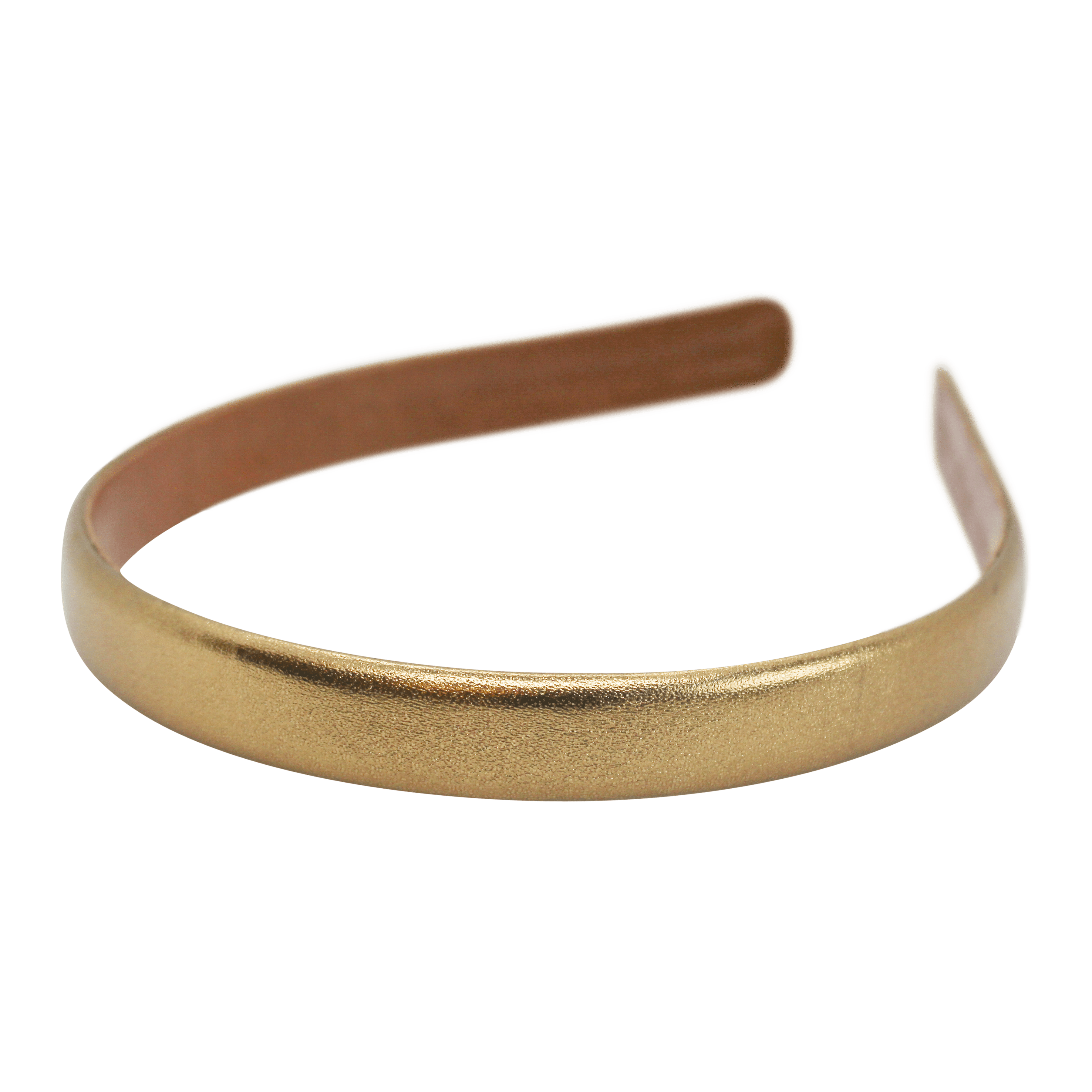 Genuine Italian Leather Headband for Women - Metallic Collection 5/8 Inch Wide - Perfect for Yoga, Workouts, and Fashion Accessories