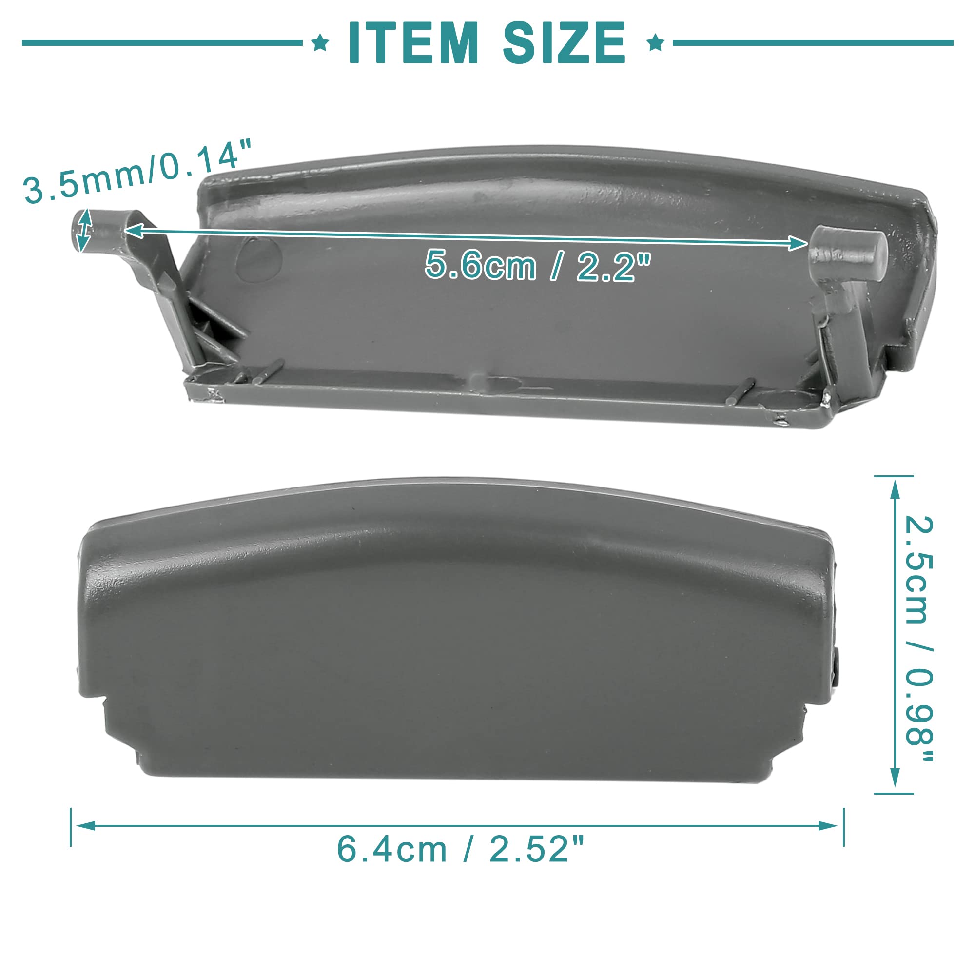 ACROPIX Replacement Center Console Armrest Box Lid Latch Clip for Audi A4 A5 (2008-2016) - Gray (Pack of 1) | Interior Car Accessories Repair Part | Perfect for Broken or Worn Out Armrest Latch Replacement