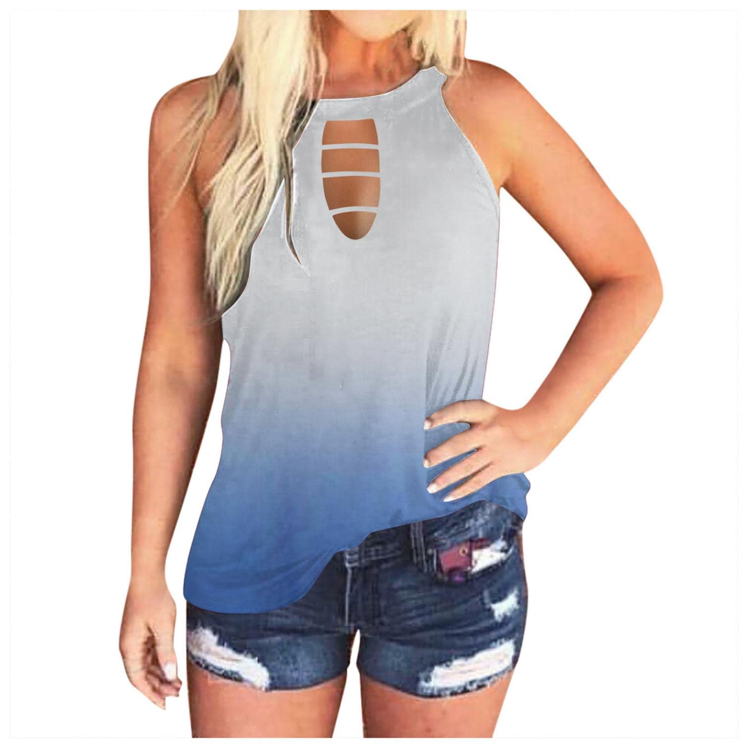 Women's Summer Activewear Tank Tops - Sleeveless Racerback Workout Shirts for Yoga, Running & Gym | Breathable Casual Tops for Women | Perfect for Fitness, Sports & Everyday Wear
