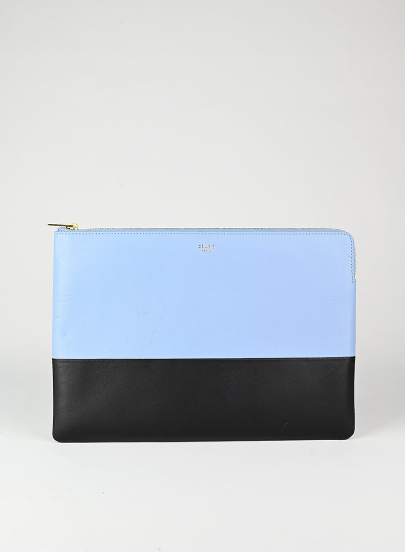 Celine Pochette Handbag in Two-Tone Leather - Stylish Crossbody Bag for Women, Perfect for Work, Travel & Evening Events