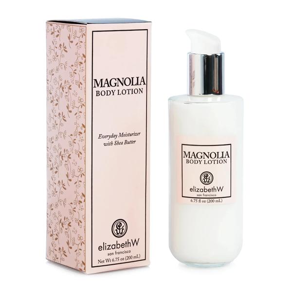 Elizabeth W Magnolia Body Lotion - Hydrating & Nourishing Moisturizer for Dry Skin | Floral Scented Hand & Body Cream for Women | Perfect for Daily Use, After Shower & Before Bed