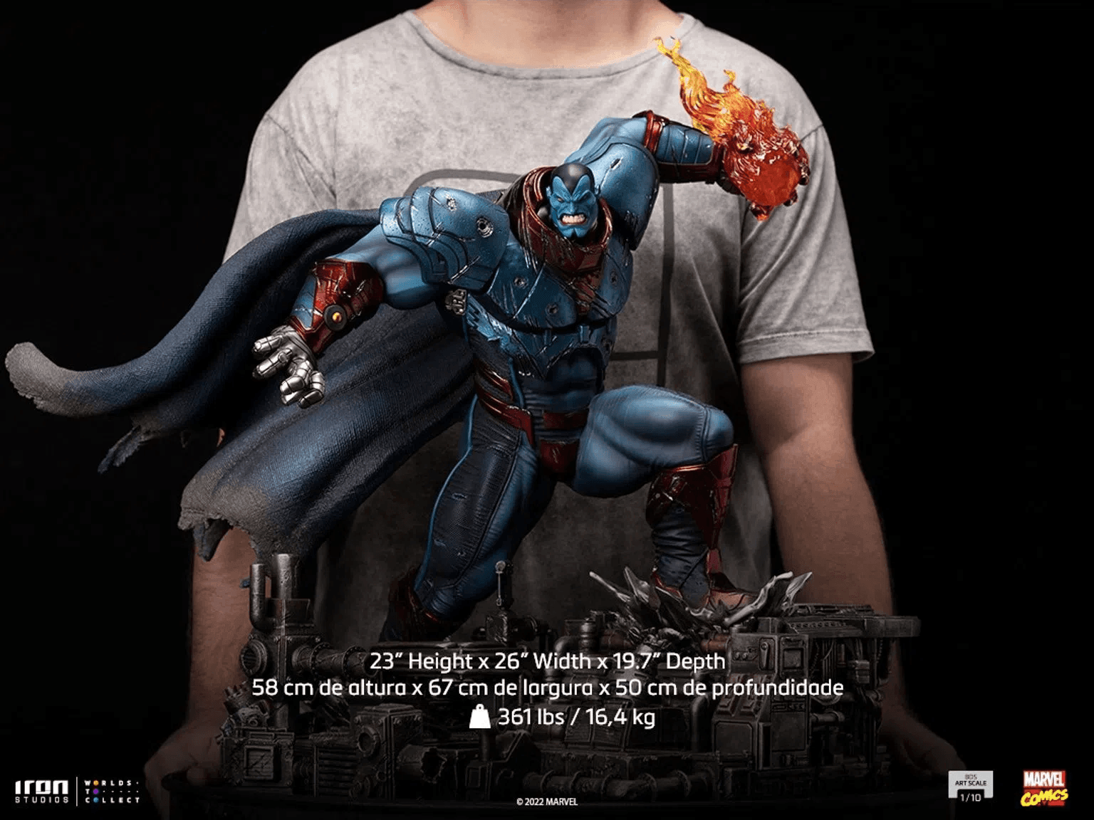 Iron Studios X-Men: Age of Apocalypse Apocalypse BDS Art Scale 1/10 Statue - Premium Marvel Collectible for Display & Home Decor