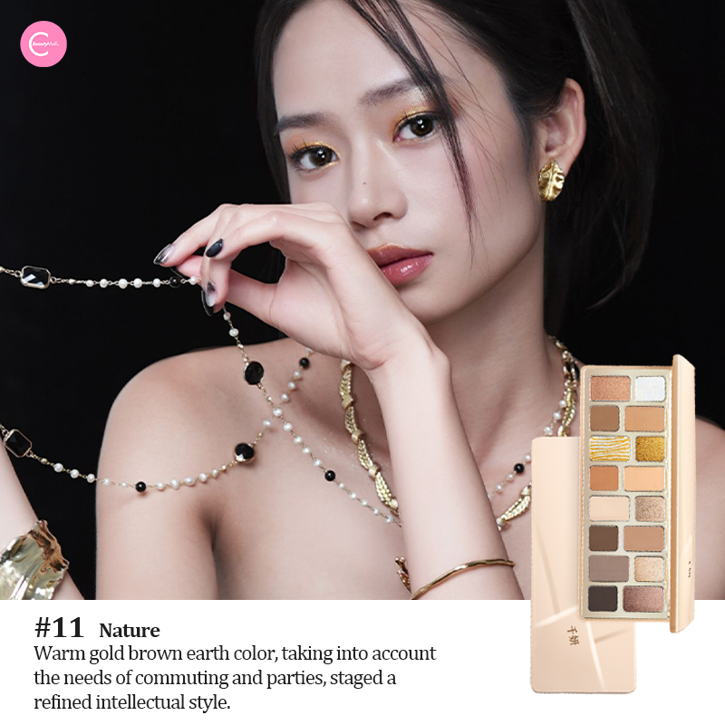 CHEERYEP 16-Color Natural Star Eyeshadow Palette - Long Lasting, Highly Pigmented Makeup for Day & Night Looks - Perfect for Parties, Weddings, and Everyday Wear