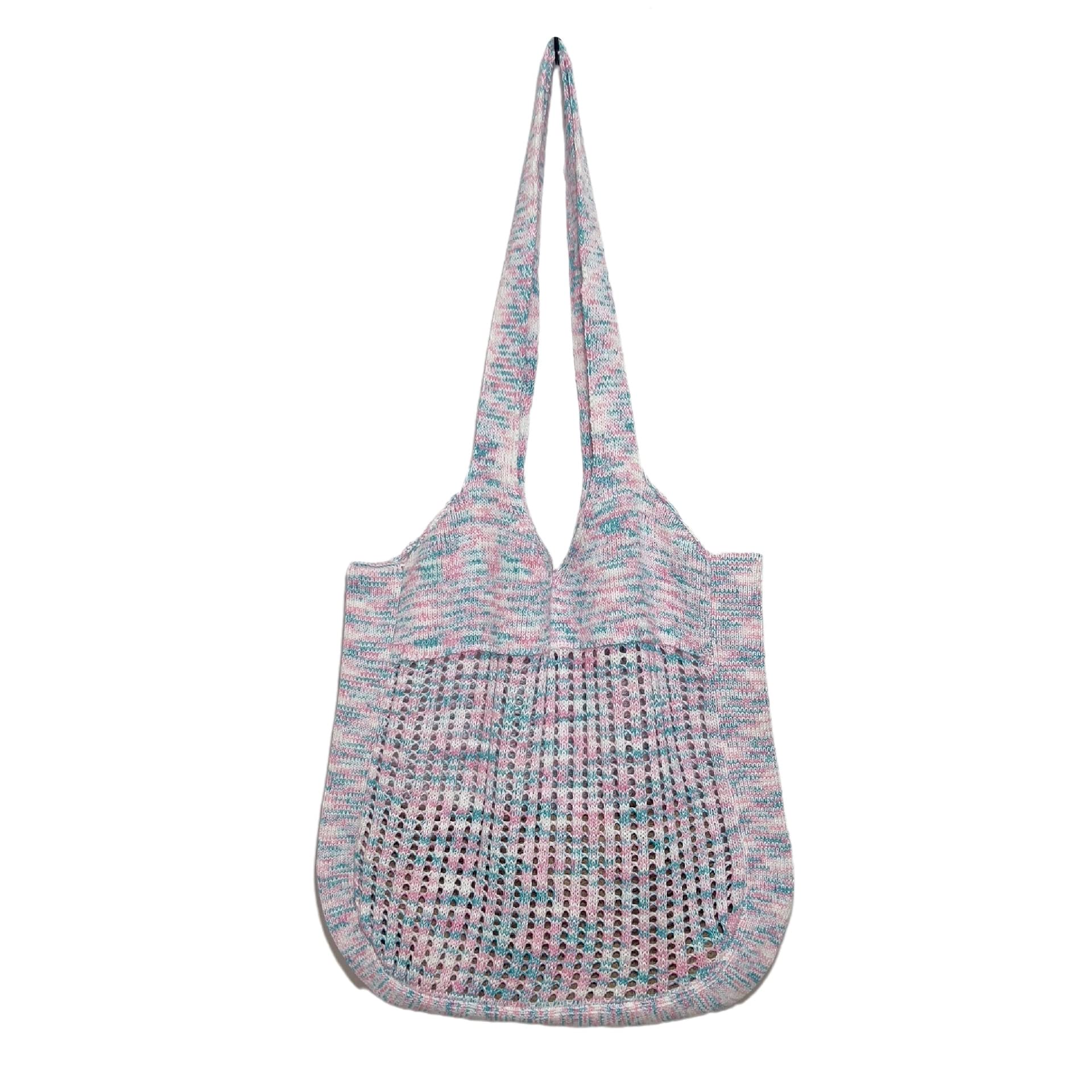 Y2K Crochet Tote Bag - Stylish Aesthetic Purse for Shopping & Beach