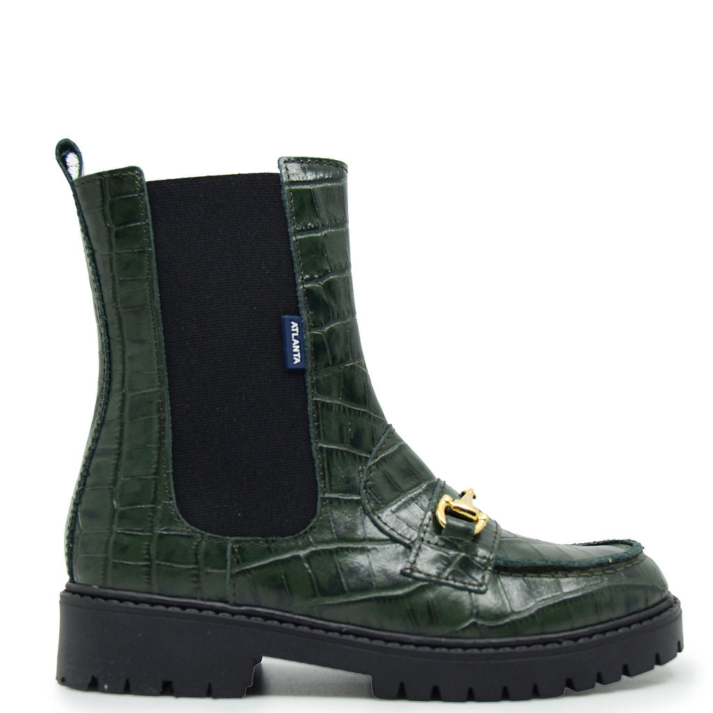 Atlanta Moccasin Hunter Croc Buckle Boot - Waterproof Outdoor Hunting Boots for Men - Perfect for Hiking, Camping & Winter Adventures