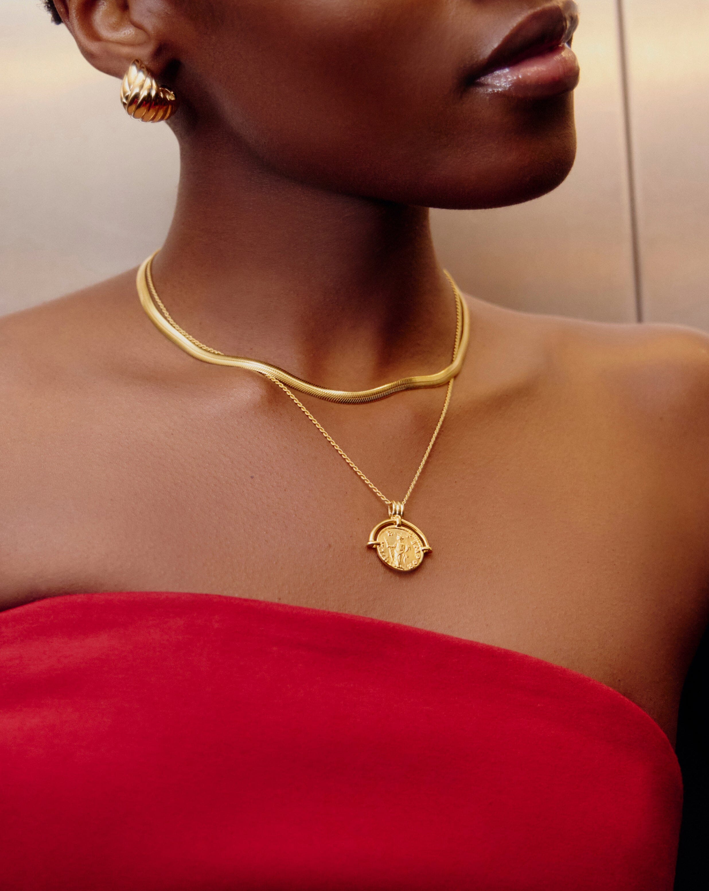 Elegant Flat Snake Chain Necklace for Women - Dainty Gold & Silver Layering Necklace Jewelry - Perfect for Everyday Wear, Date Night & Gift Giving