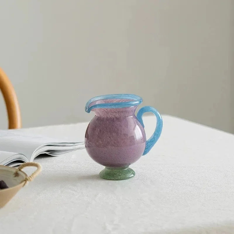 Handblown Piccolo Glass Vase - Elegant Small Flower Vase for Home Decor, Wedding Centerpieces & Tabletop Arrangements