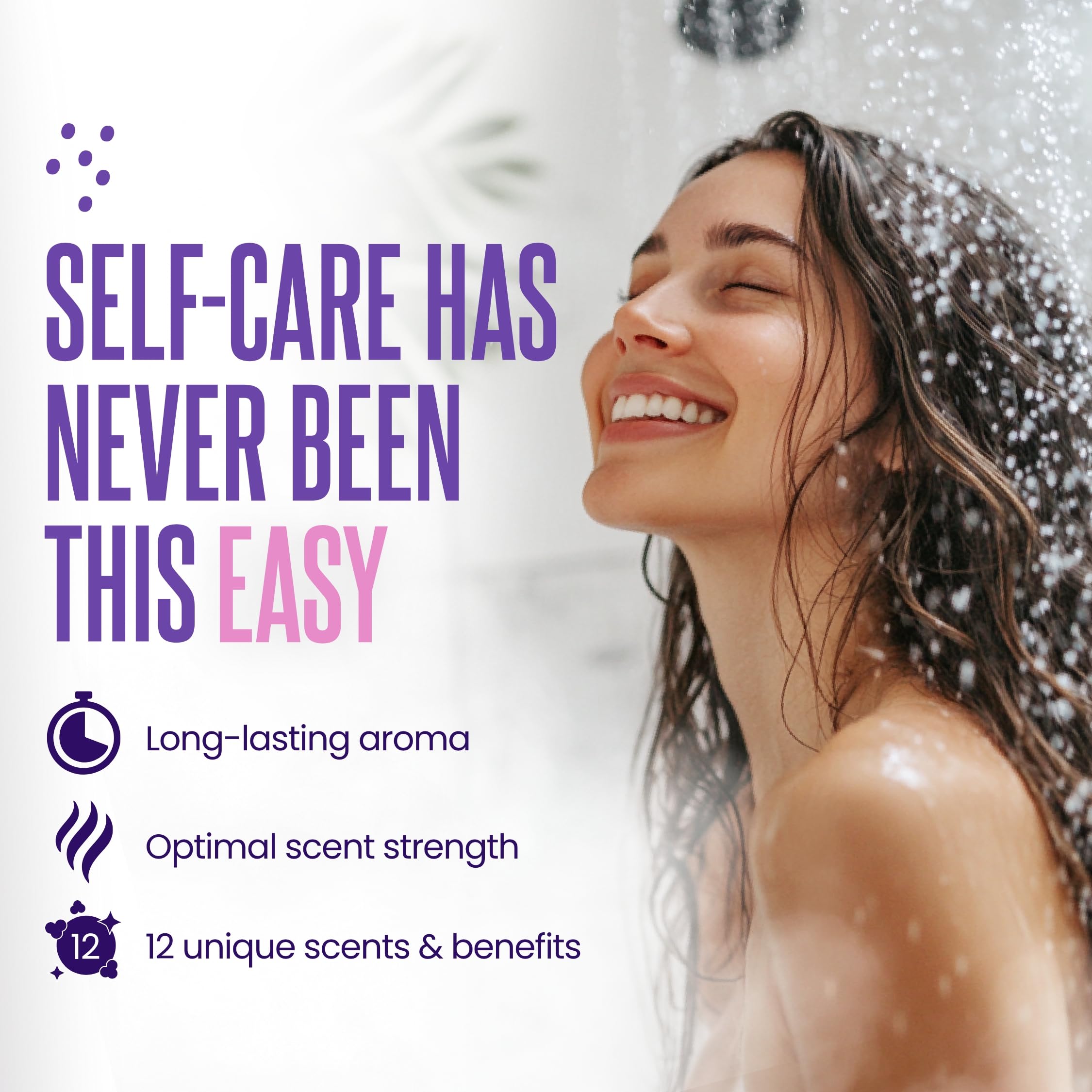 Cleverfy Aromatherapy Shower Steamers - 36-Piece Variety Set of Relaxing Shower Bombs for Stress Relief & Spa Experience at Home