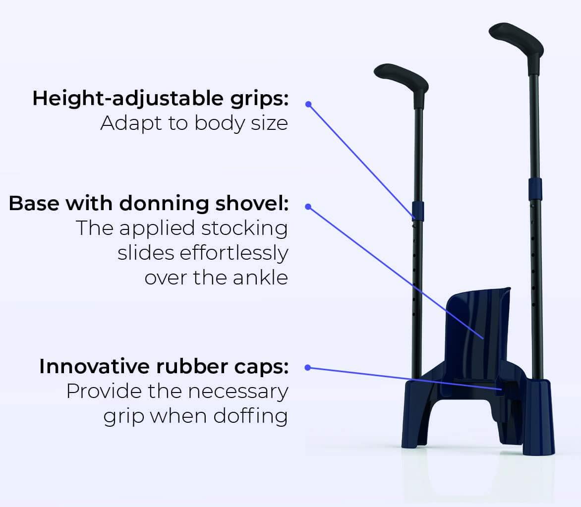 Sigvaris Melany Donning & Doffing Aid for Compression Stockings - Medium Size | Easy On/Off Assist for Medical Socks & Legwear | Ideal for Elderly, Post-Surgery & Mobility Challenges