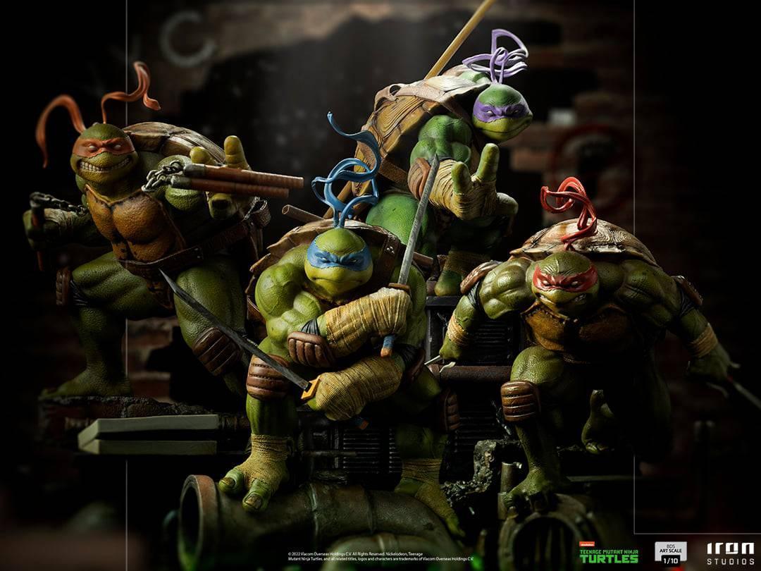 Iron Studios TMNT Michelangelo BDS Art Scale Statue 1/10 - Teenage Mutant Ninja Turtles Collectible Figure for Display & Home Decor