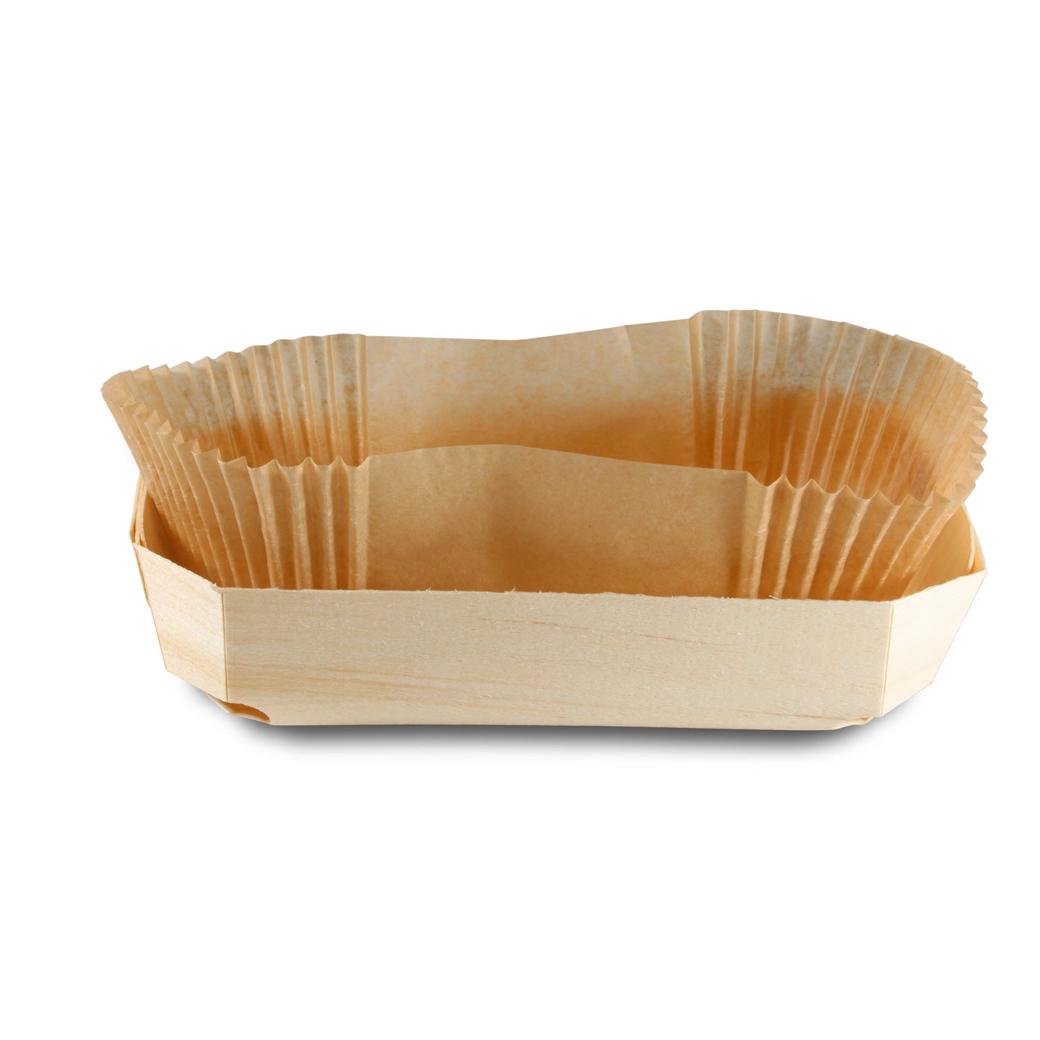Tree Choice 7 x 4 x 1.5 Inch Non-Stick Baking Molds with 120 Parchment Paper Liners - Perfect for Cupcakes, Muffins & Desserts - Bulk Pack for Bakeries & Home Baking