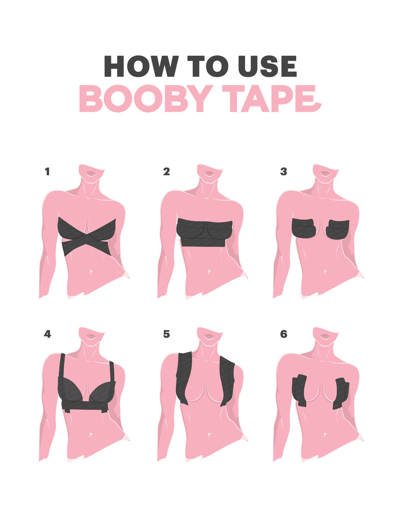 Booby Tape Nude - Invisible Body Tape for Lifting & Support - Perfect for Backless Dresses, Swimsuits & Strapless Outfits