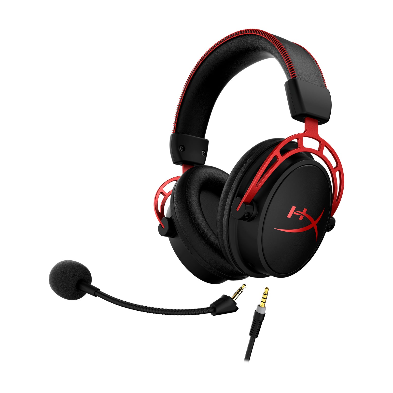 HyperX Cloud Alpha Wired Gaming Headset with QuadCast USB Microphone Bundle - Perfect for PC, PS4, Xbox Gaming & Streaming