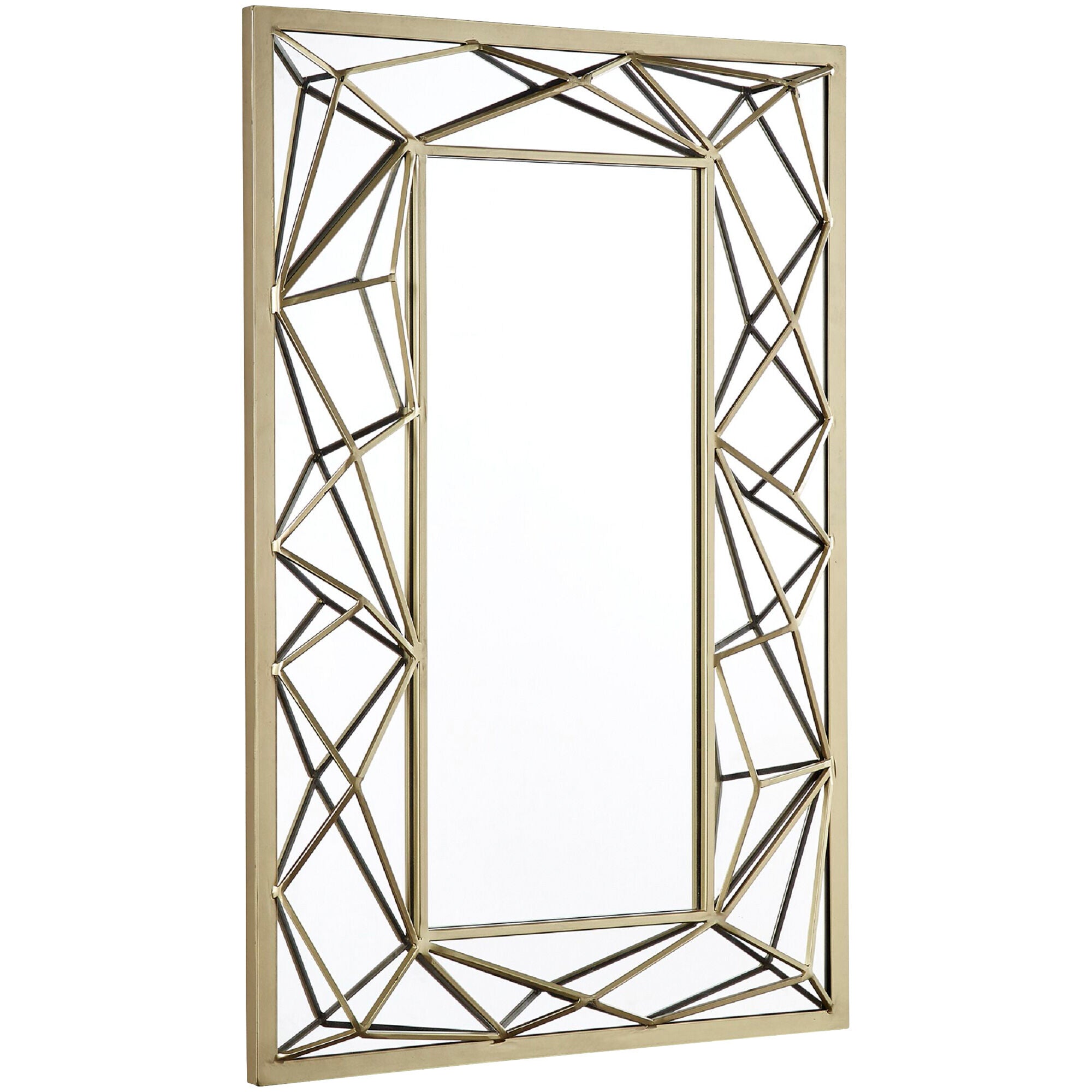 Opulence Mirror - Elegant Full-Length Wall Mirror with Gold Frame for Home Decor & Vanity - Perfect for Bedroom, Living Room & Dressing Area