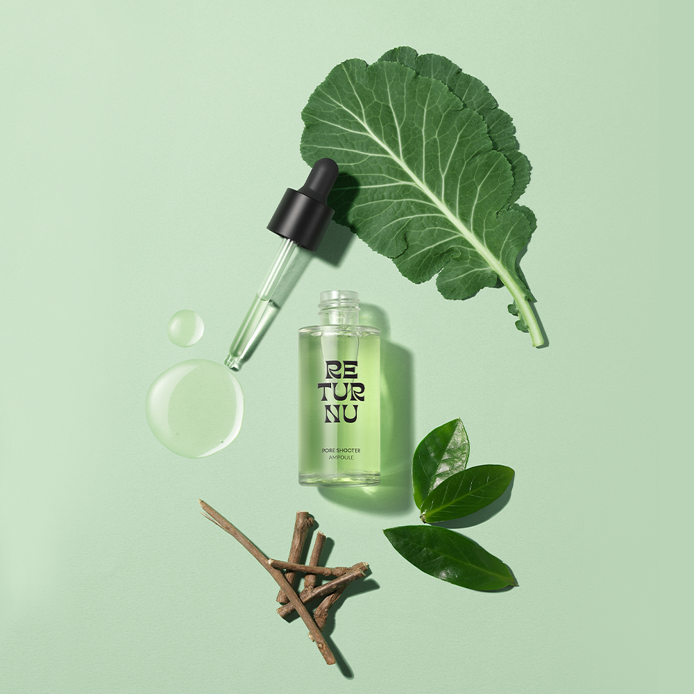 RETURNU Pore Minimizing Ampoule 30ml - Deep Cleansing & Tightening Serum for Oily & Acne-Prone Skin - Perfect for Daily Skincare & Pore Refining Routine