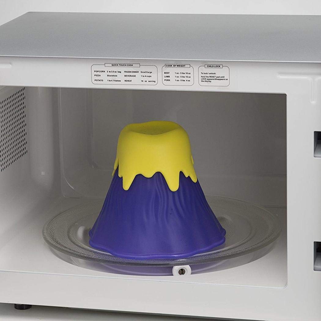 Volcano Steam Microwave Cleaner - Kitchen Gadget for Easy Oven Cleaning at Home