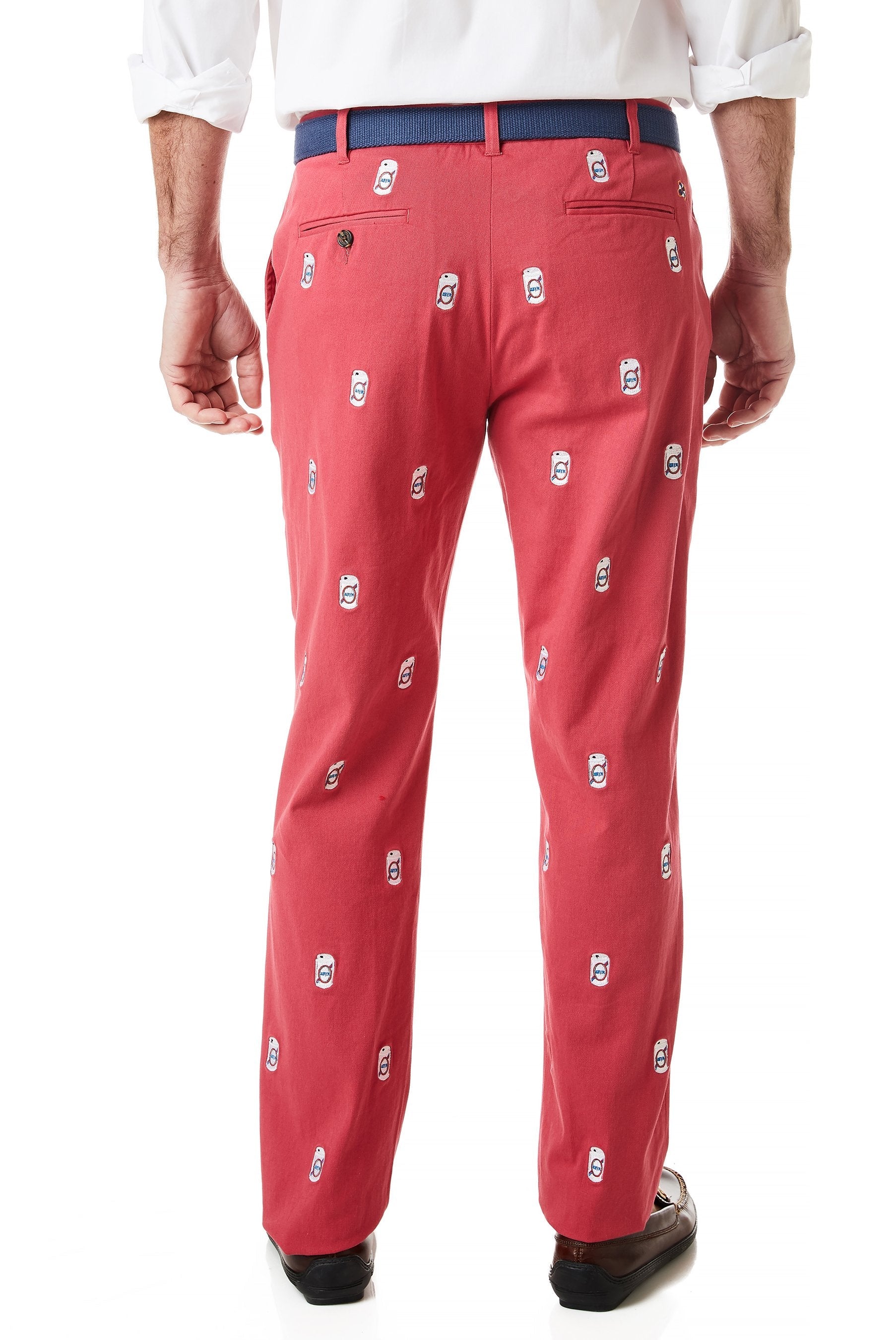 Stretch Twill Harbor Pants in Hurricane Red - Comfortable & Durable Men's Casual Pants for Outdoor Activities, Work & Relaxation