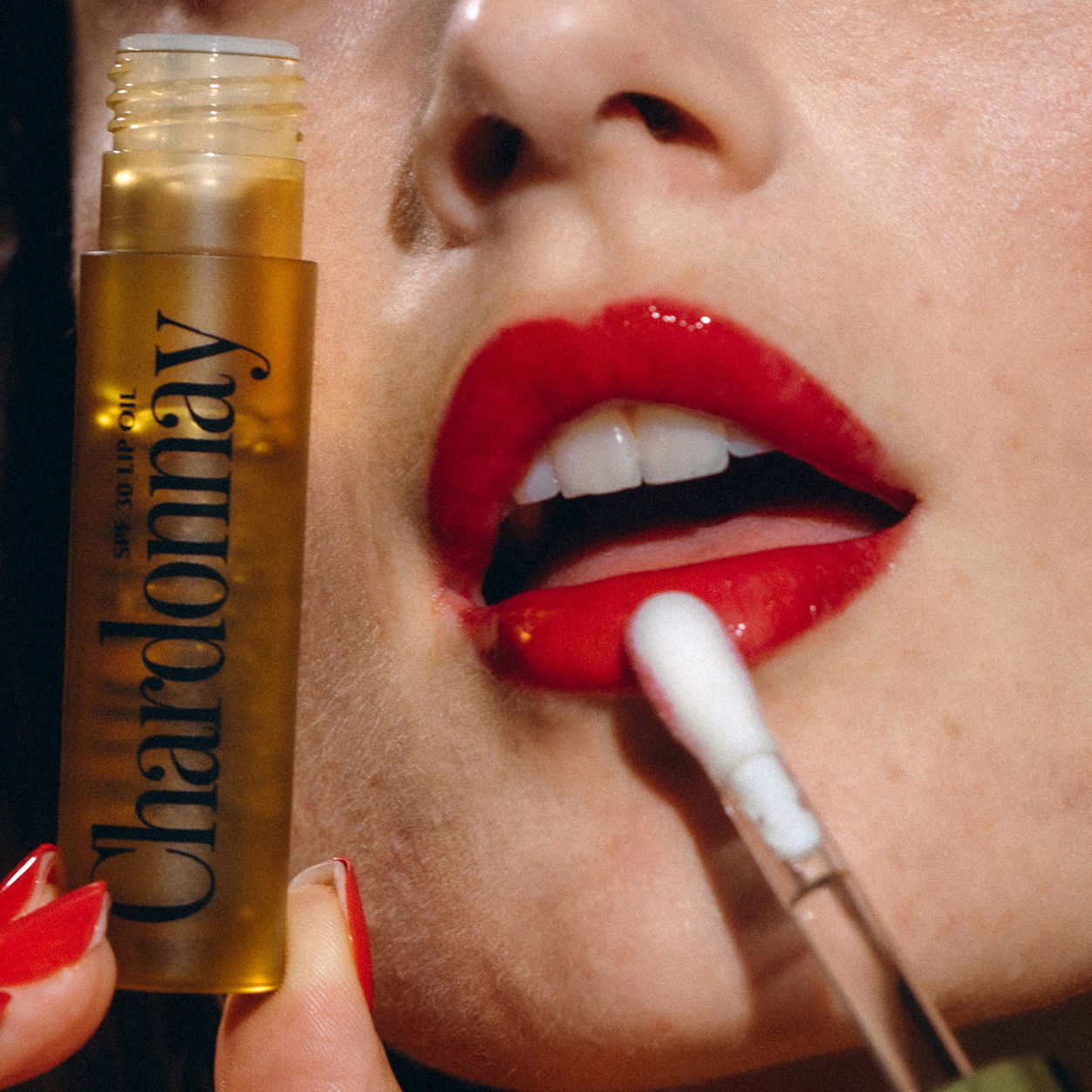 Chardonnay Lip Oil with SPF 30 - Hydrating & Sun Protection for Dry Lips - Perfect for Outdoor Activities, Beach Days & Daily Moisturizing