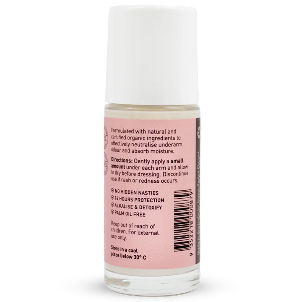 Noosa Basics Roll On Natural Deodorant - Rose & Frankincense Scent | Aluminum-Free, Vegan & Cruelty-Free | All-Day Freshness for Women & Men | Perfect for Gym, Work & Daily Use