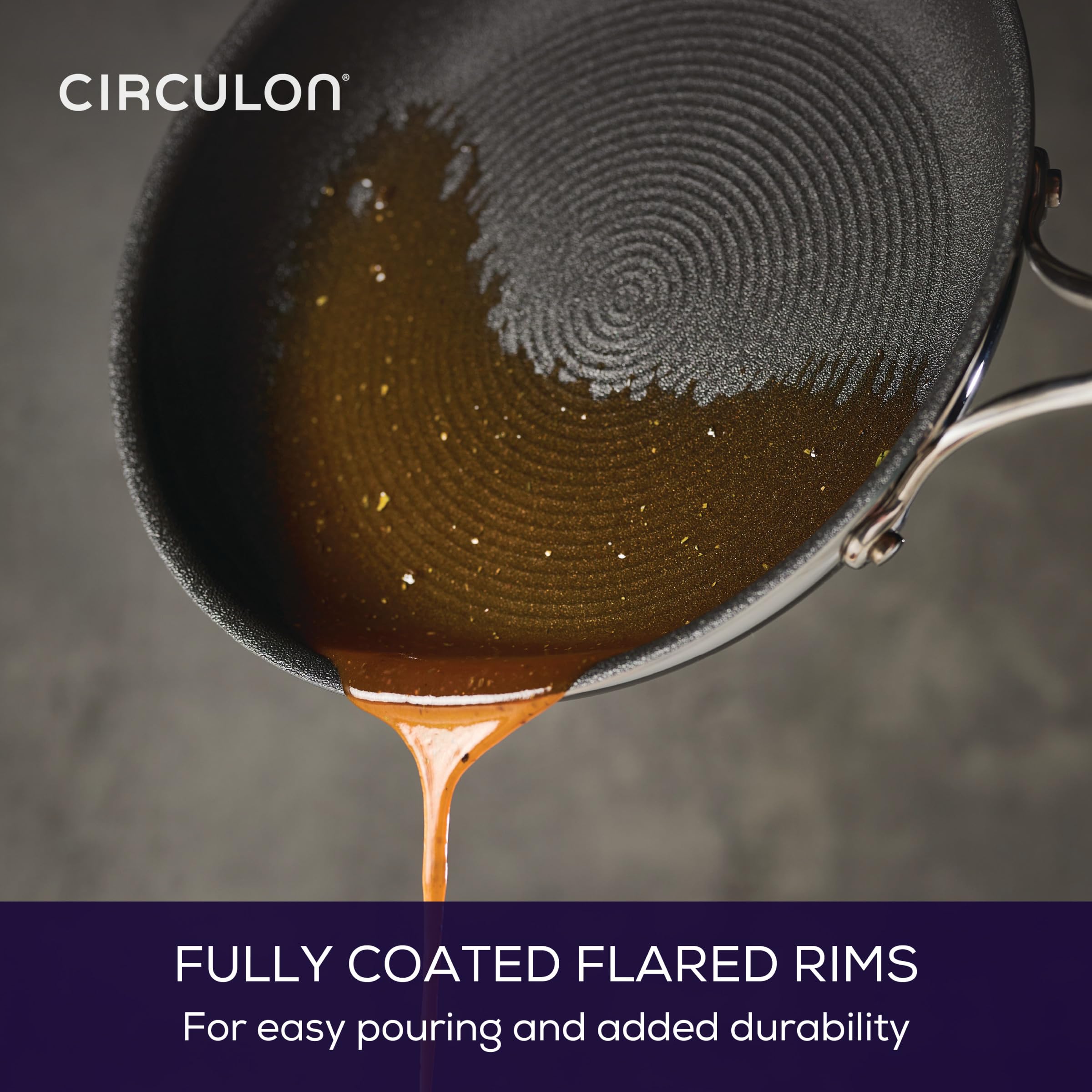 Circulon C1 Series Stainless Steel Nonstick Frying Pan Set - 8.5 & 10 Inch Induction Cookware with ScratchDefense Technology, Oven & Metal Utensil Safe - Perfect for Sautéing, Frying & Everyday Cooking