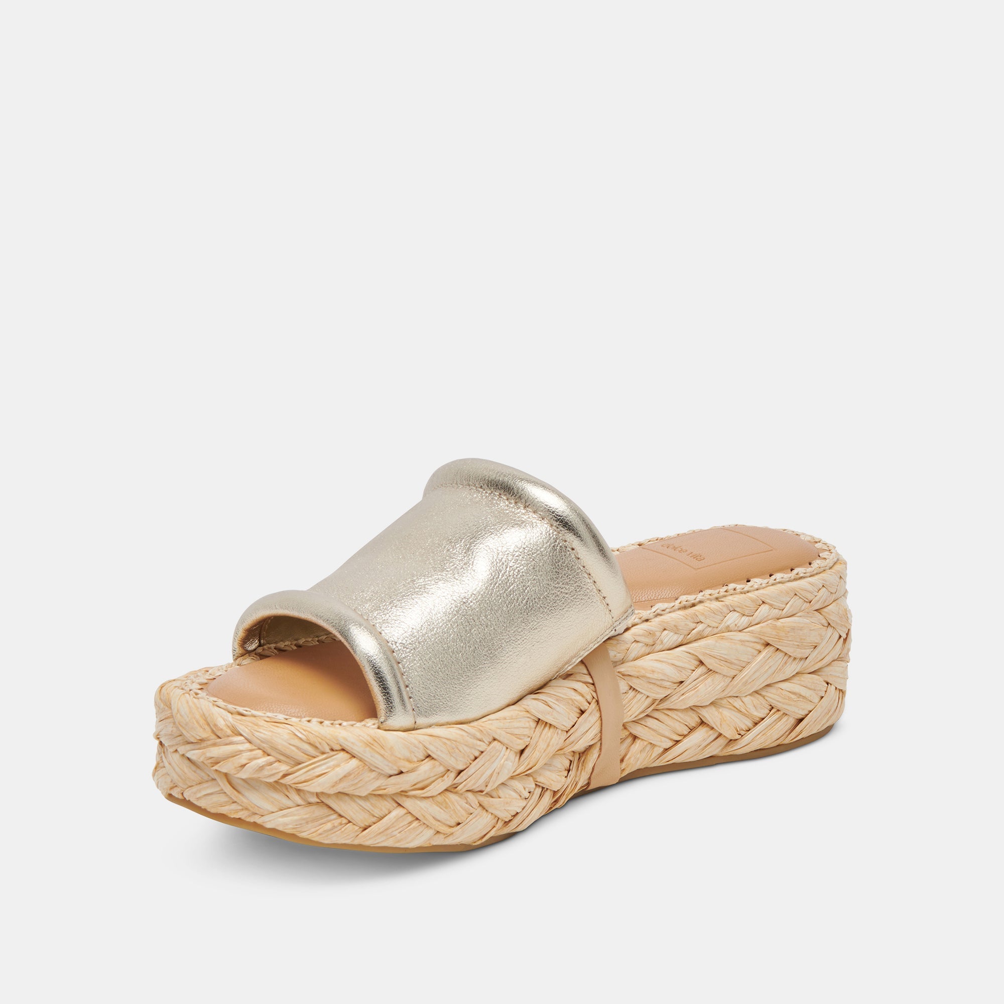 CHAVI Women's Light Gold Metallic Leather Sandals - Comfortable & Stylish Summer Casual Shoes for Beach, Vacation, and Everyday Wear