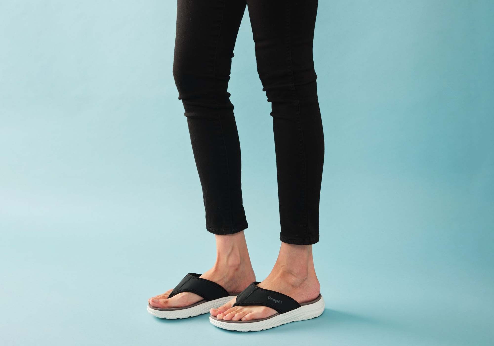 Propet TravelActiv FT Women's Comfortable Wide Width Thong Sandals - Perfect for Travel, Beach & Casual Summer Wear