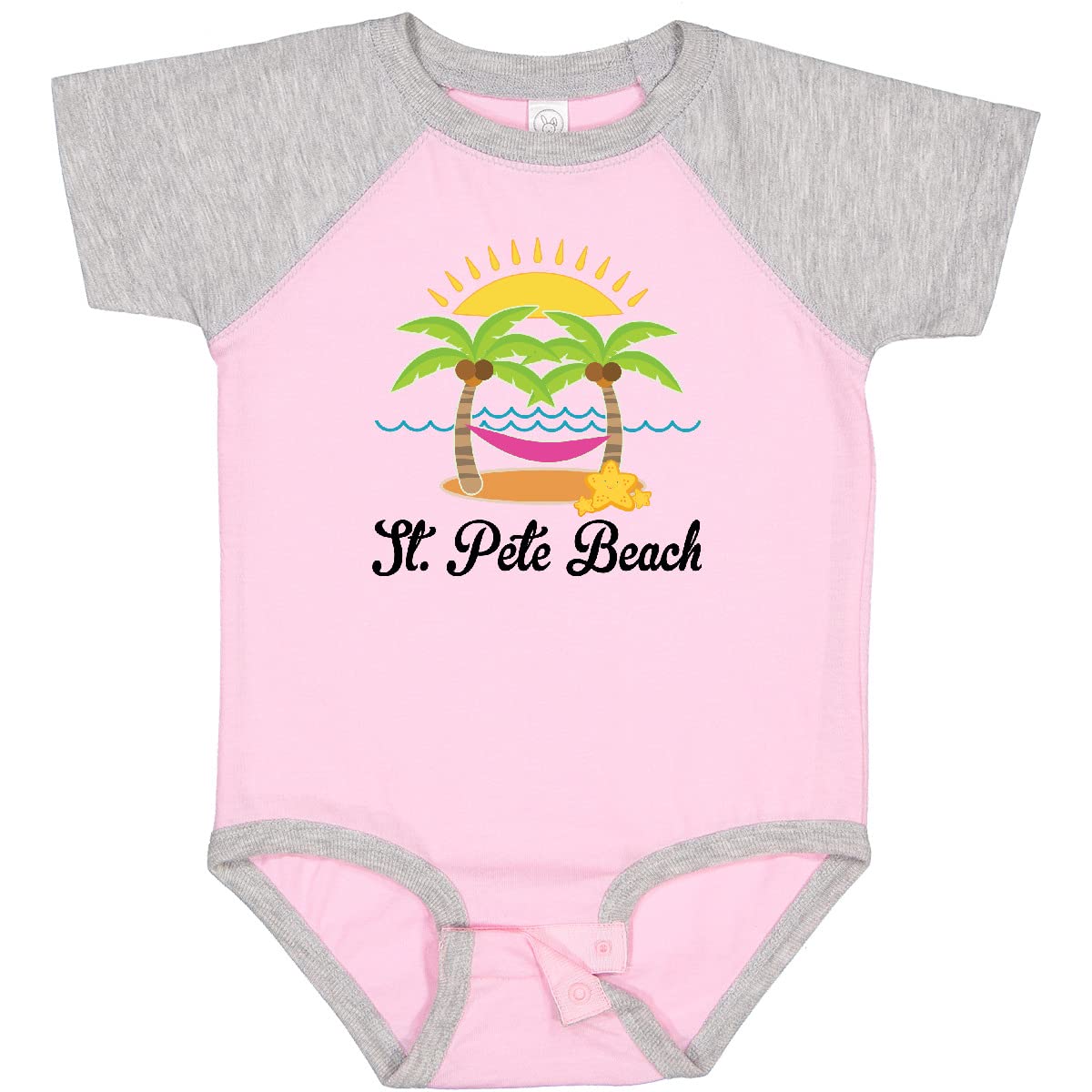 Inktastic St. Pete Beach Florida Vacation Baby Bodysuit - Cute Florida Travel Outfit for Infants & Toddlers - Perfect for Beach Trips, Family Vacations & Photo Shoots
