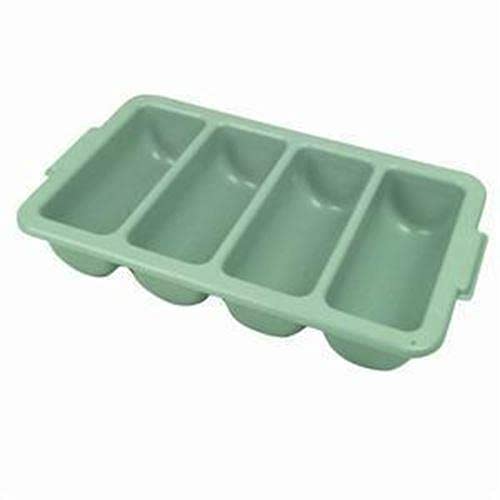 StateOJ Divided Plastic Cutlery Organizer - Kitchen Utensil Storage Box Tray for Drawers & Cabinets | Durable Restaurant-Grade Utensil Holder for Home & Commercial Use | Perfect for Silverware, Spoons, Forks Organization in Restaurants, Kitchens & Dining Rooms