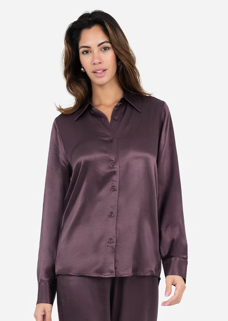 Embody Plisse Shirt for Women - Mulberry Silk Blouse with Wrinkle-Free Design | Perfect for Office Wear, Business Meetings & Special Occasions