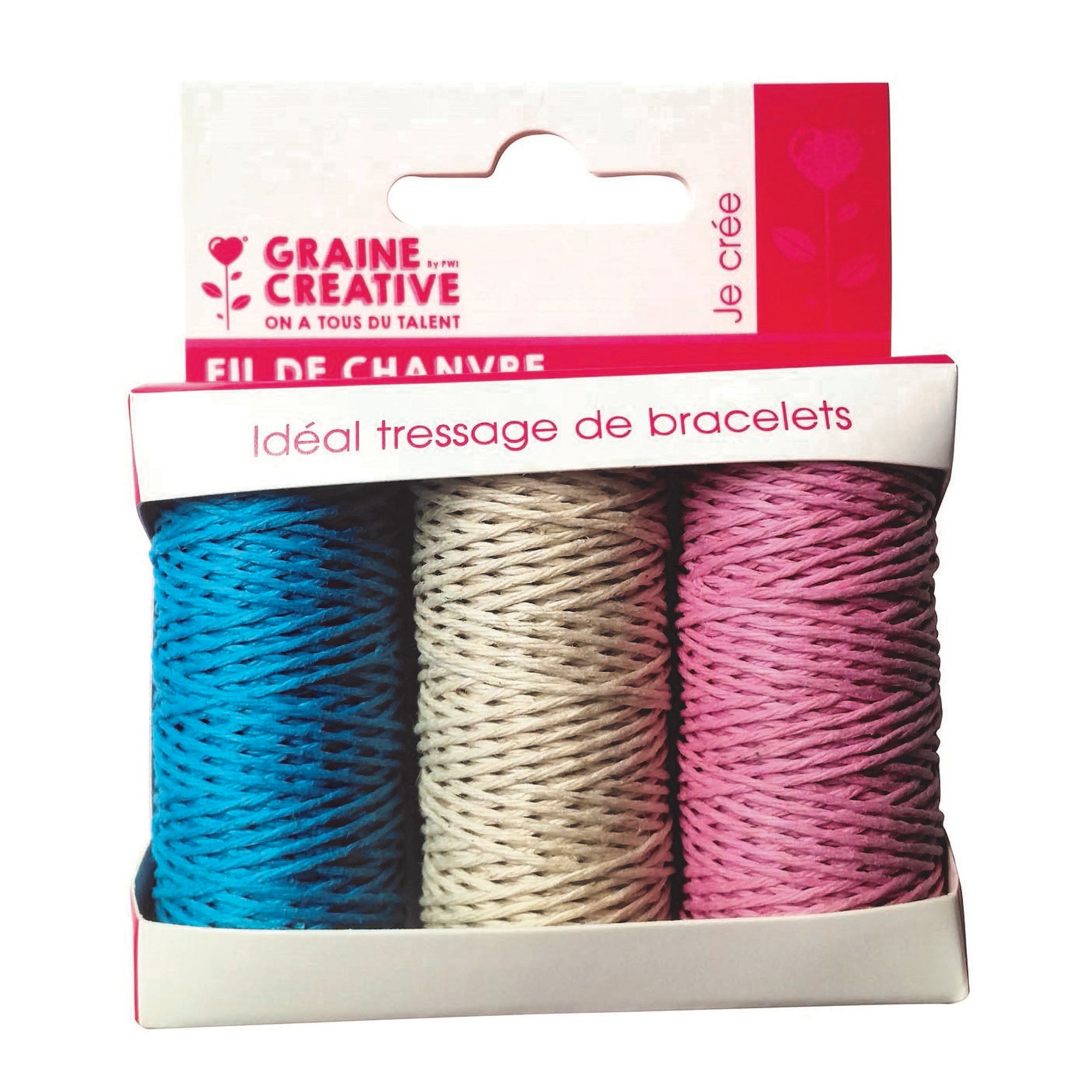 3 Pack Natural Hemp Spools for Kids - Eco-Friendly Craft Yarn for Knitting, Crochet & DIY Projects - Perfect for Children's Art Activities & School Projects