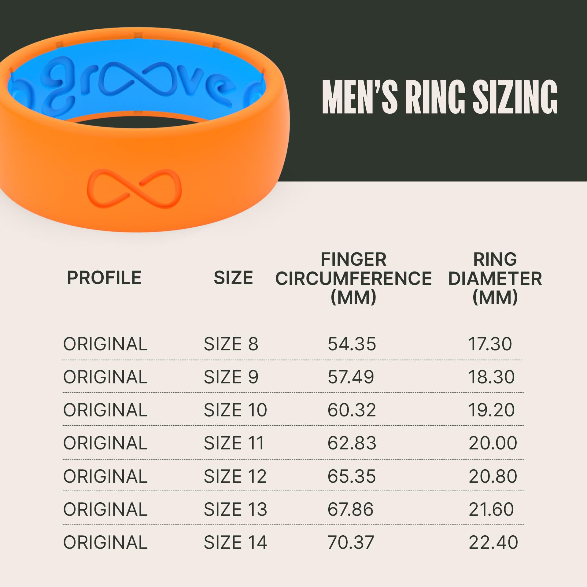 Groove Life Solid Silicone Ring for Men - Breathable Rubber Wedding Band with Unique Design & Comfort Fit - Lifetime Warranty - Perfect for Active Lifestyle, Gym, Swimming & Outdoor Adventures