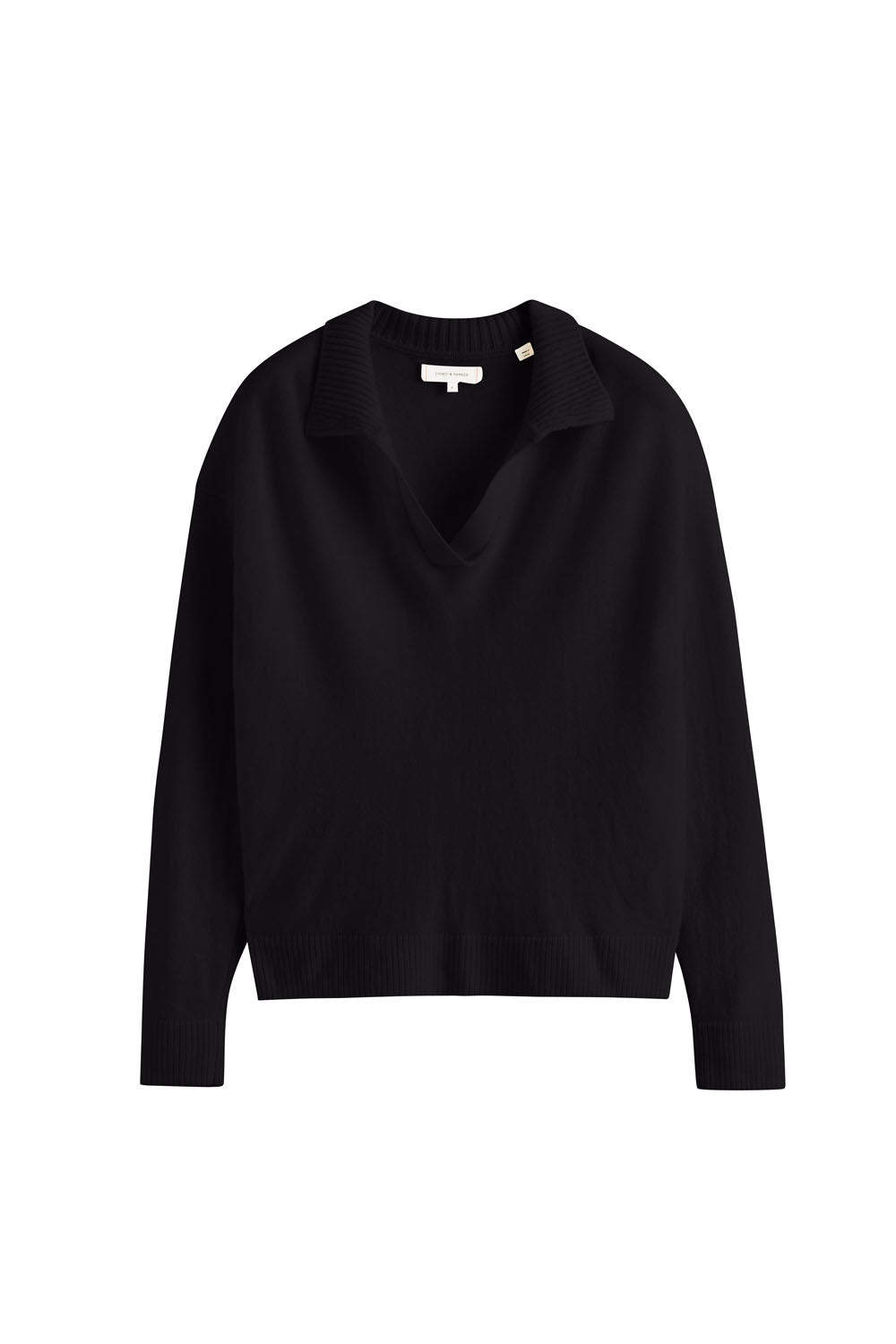 Premium Black Wool Cashmere Collared Sweater for Women - Soft & Warm Winter Pullover - Perfect for Office, Dating & Holiday Outfits