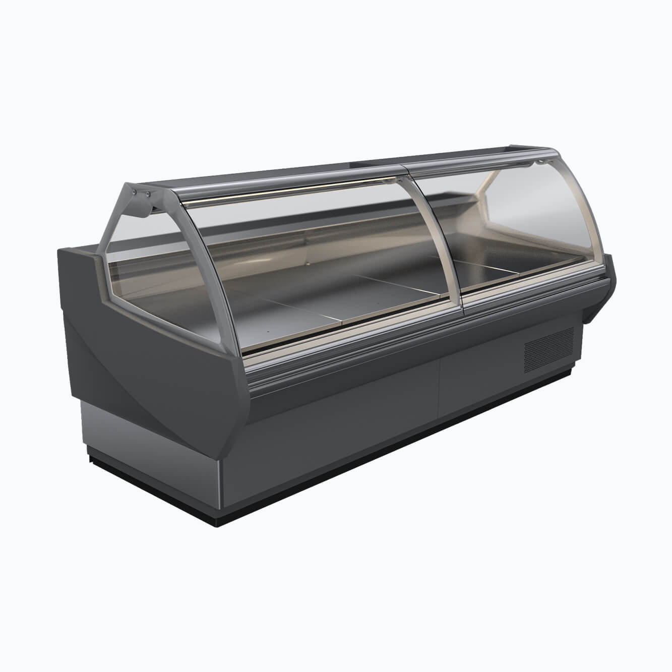 Bromic DD1875CG NR Curved Glass Deli Display Case - Commercial Refrigerated Food Showcase for Delis, Bakeries & Cafes - Perfect for Displaying Sandwiches, Pastries & Fresh Food