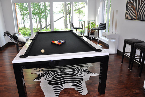 Canada Billiard La Condo Evolution Dining Pool Table - Premium Convertible Game Table for Dining & Billiards | Perfect for Home Entertainment, Game Rooms & Man Caves