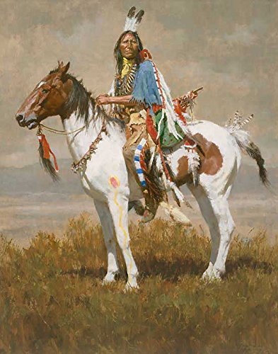 Authentic Howard Terpning 'Spirit of the Plains' Hand-Signed Open Edition Art Print on Paper - Native American Western Wall Decor for Home & Office