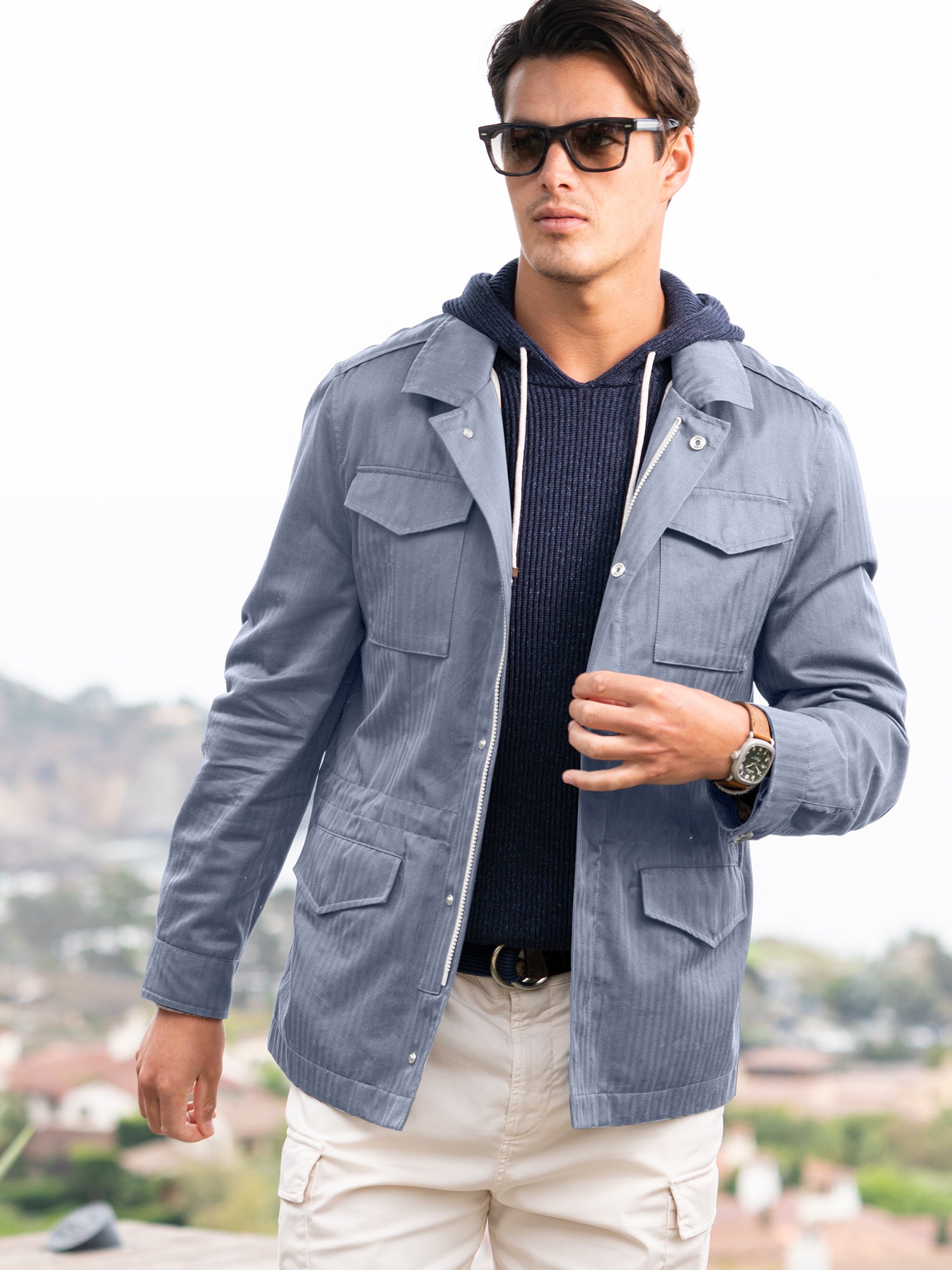 Men's Safari Jacket 776 0011 - Lightweight Outdoor Adventure Travel Coat for Hiking, Camping & Safari - Water Resistant & Breathable Fabric