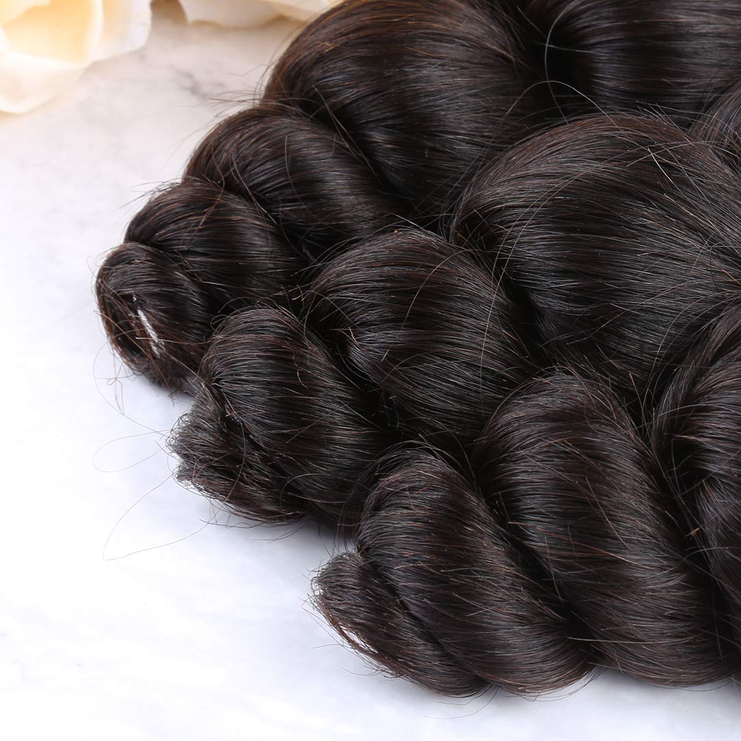 Bella Hair Best One Donor 100% Virgin Human Hair Extensions - Natural Color Loose Wave 3 Bundles (26