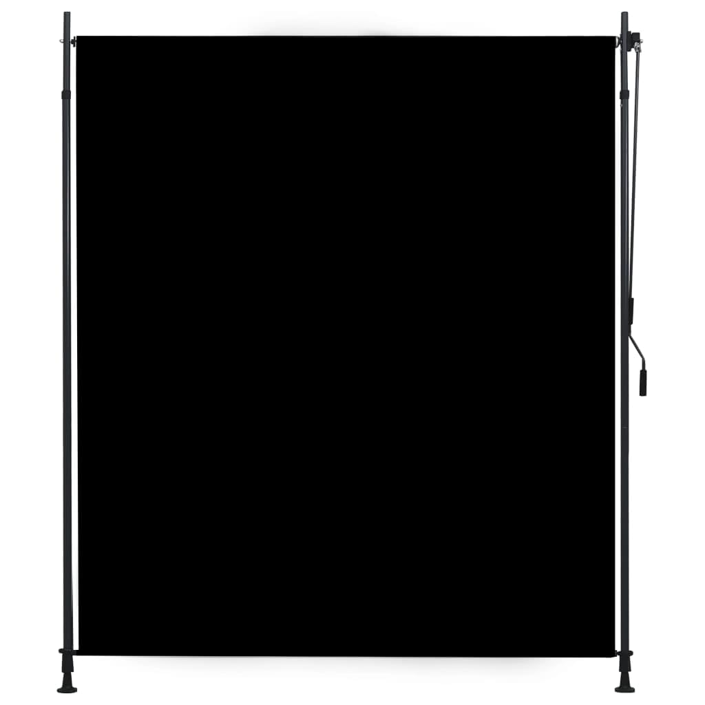 Outdoor Roller Blind Privacy Screen Awning - Sun Shade & Wind Protection for Patio, Deck, Balcony - Cream/Anthracite - Multiple Sizes Available (60