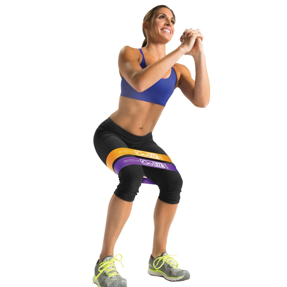 GoFit Pro Power Loops - Resistance Bands for Strength Training, Workout & Fitness - Perfect for Home Gym, Physical Therapy & CrossFit Exercises