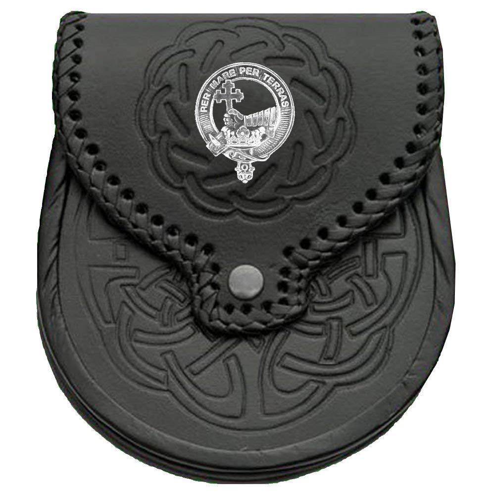 MacDonald Scottish Clan Crest Badge Sporran - Authentic Highland Dress Accessory for Men | Perfect for Weddings, Ceilidhs & Scottish Heritage Events