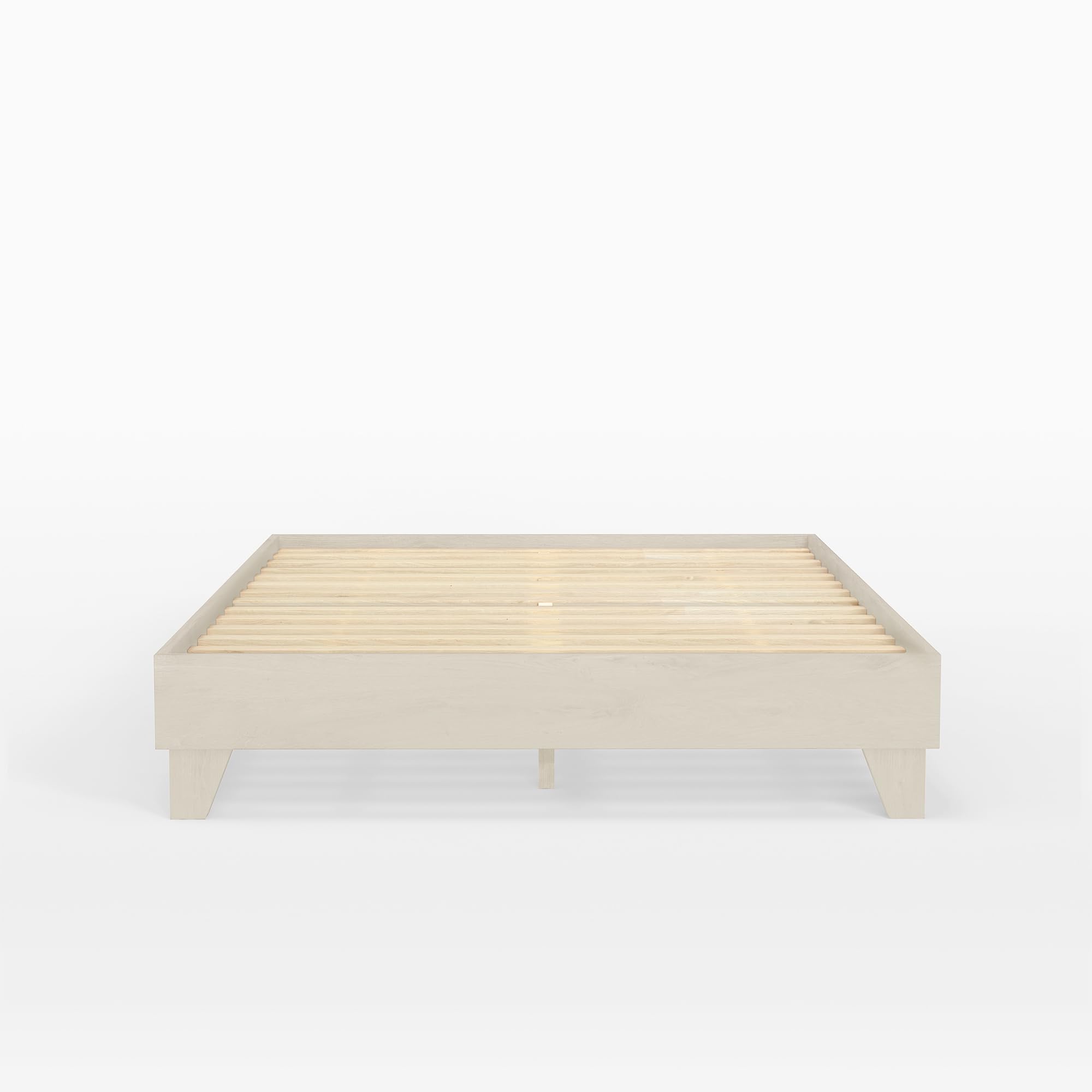 Premium Solid Wood Bed Frame - 100% New Zealand Pine - Sturdy Mattress Platform with Reinforced Slats - Easy Assembly Twin XL Size - Perfect for Guest Rooms & Dormitories
